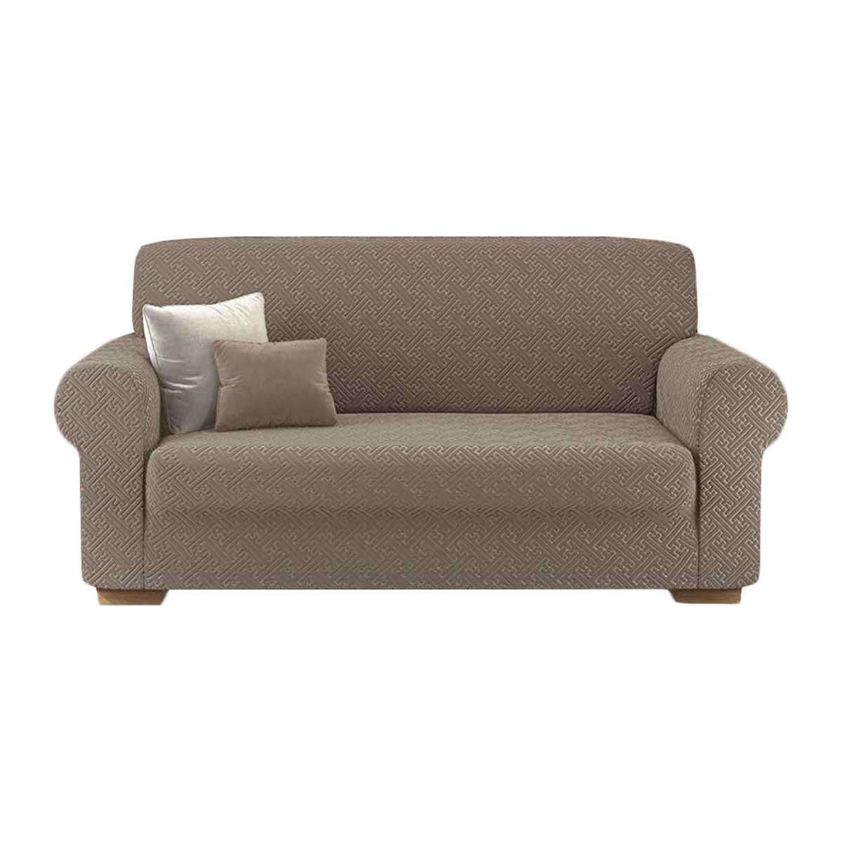 Copridivano elasticizzato Bonton tortora