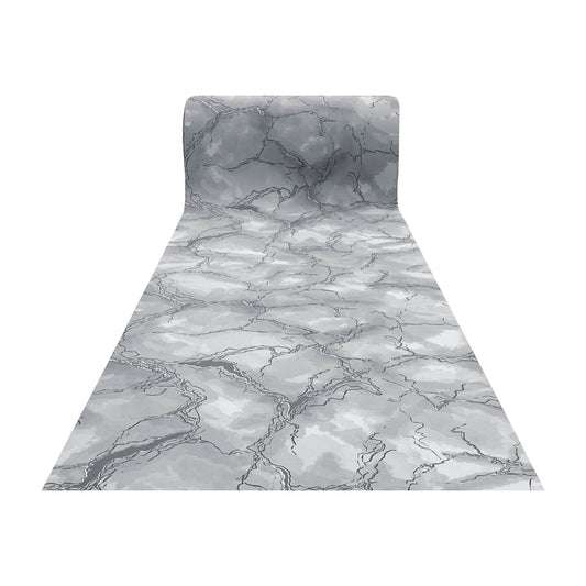 Tappeto antiscivolo fantasia marmo grigio