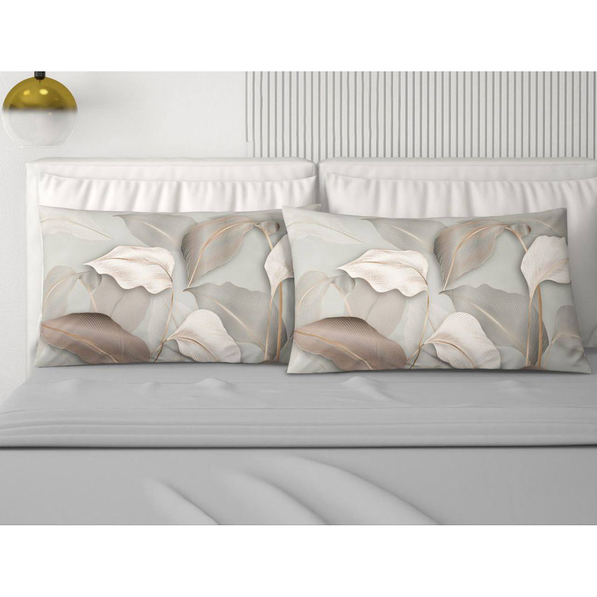 Completo lenzuola in cotone grigio Gladis