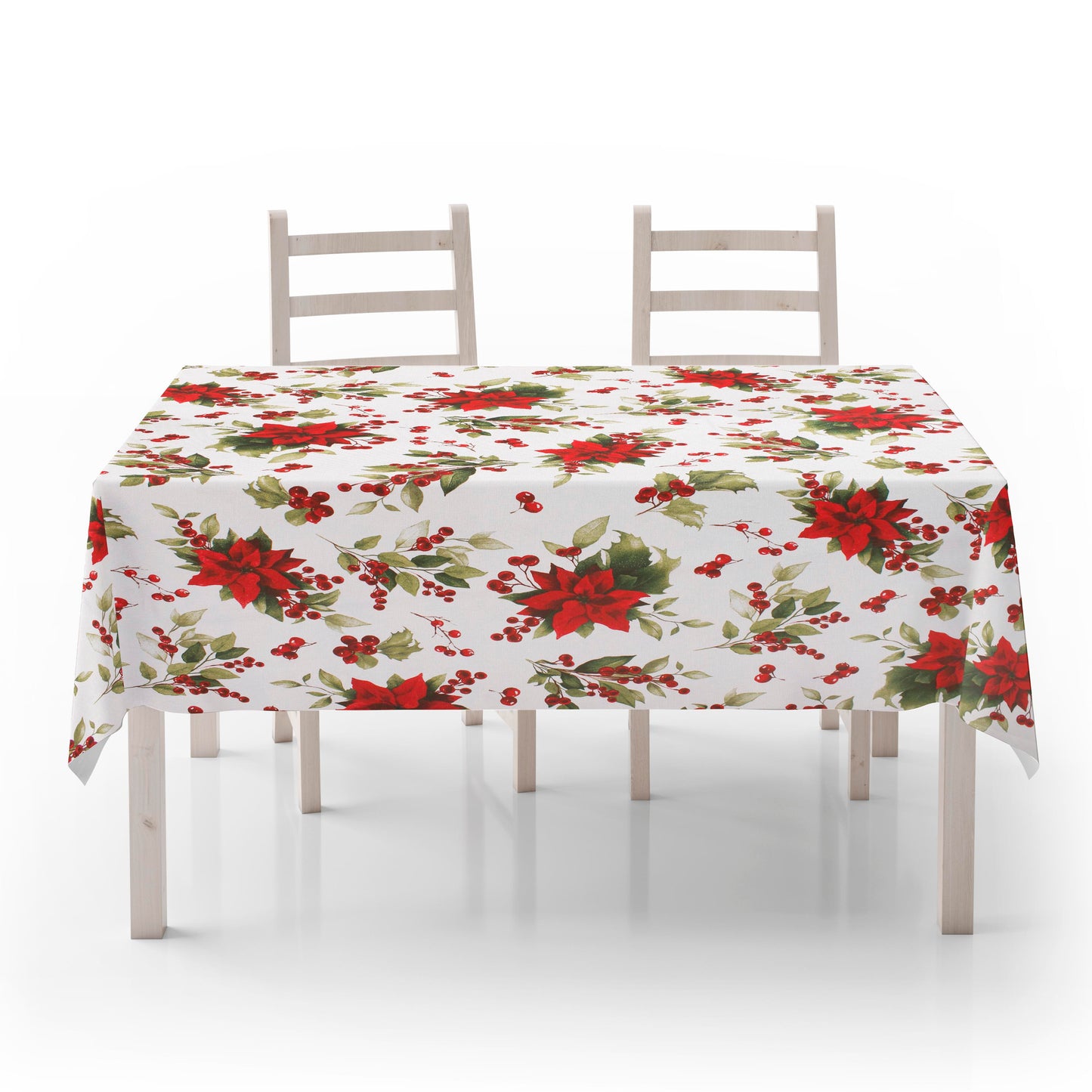 Tovaglia cotone natalizio con fili laminati