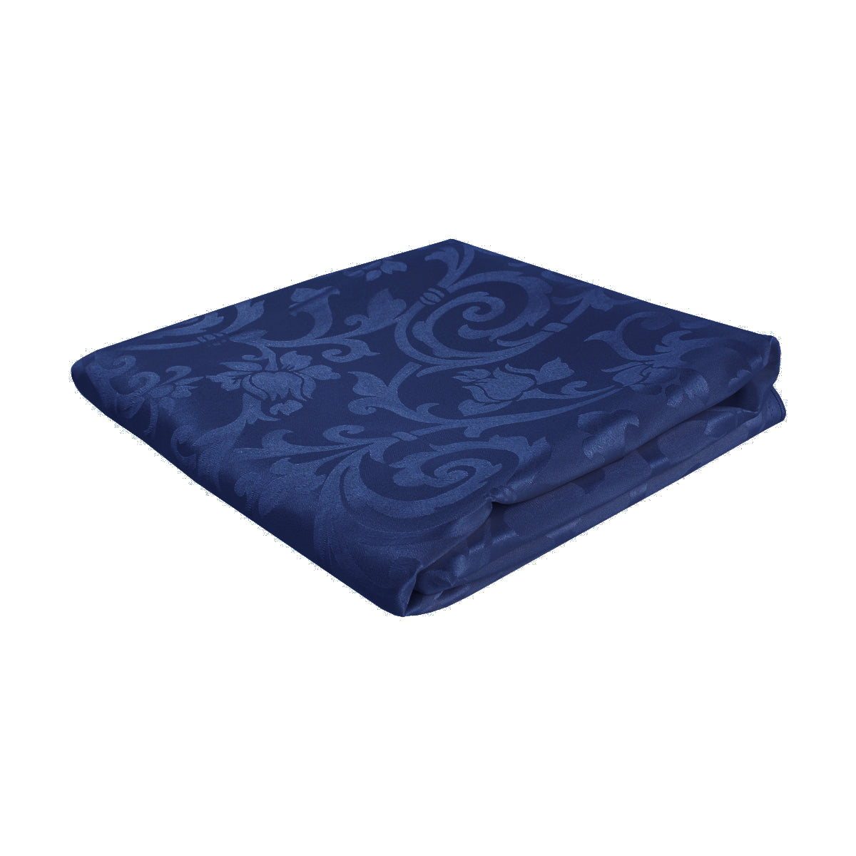 Tessuto raso ghirigori blu