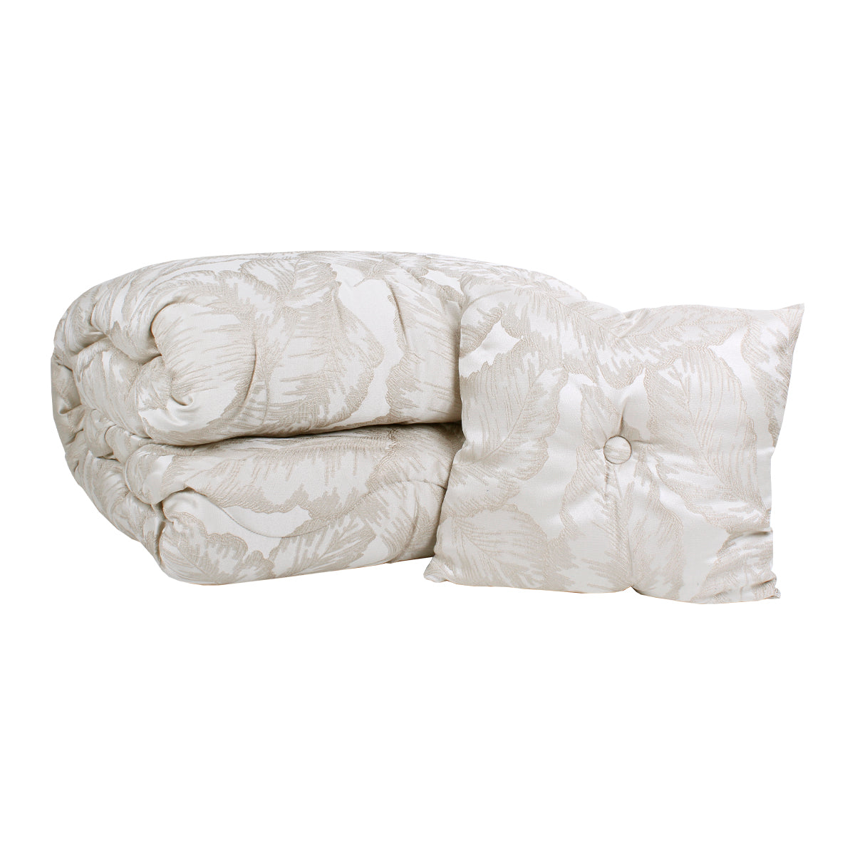 Piumone in raso con cuscino arredo - IRENE