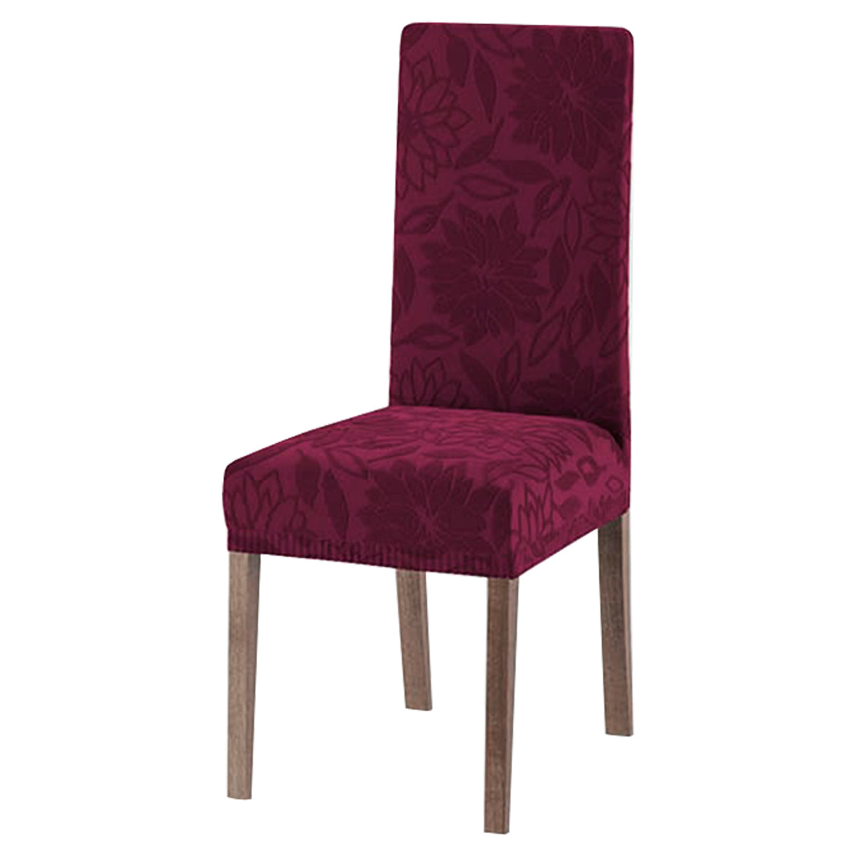 Coppia coprisedie elasticizzato floreale Boutique bordeaux