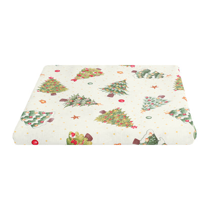 Telo arredo gran foulard natalizio con alberelli