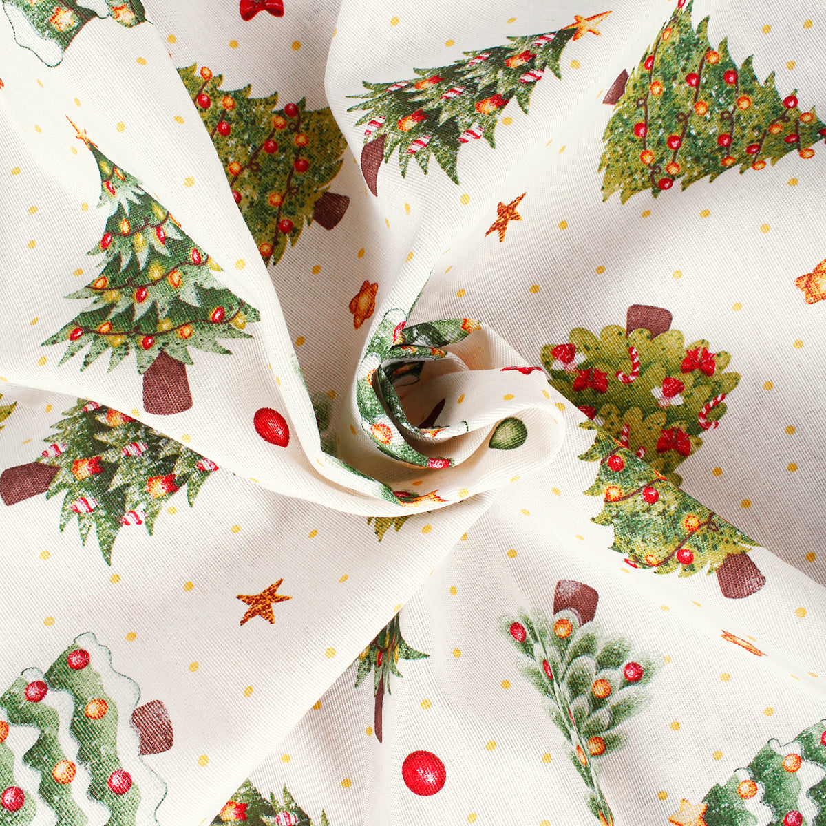 Telo arredo gran foulard natalizio con alberelli