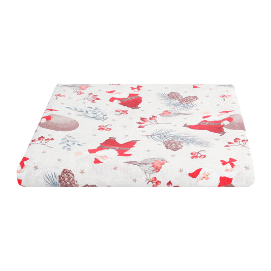 Telo arredo gran foulard natalizio con Babbo Natale