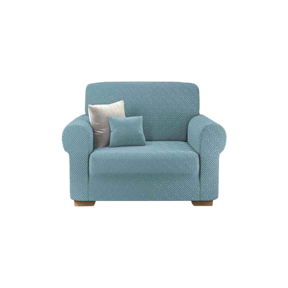 Copridivano elasticizzato Bonton azzurro