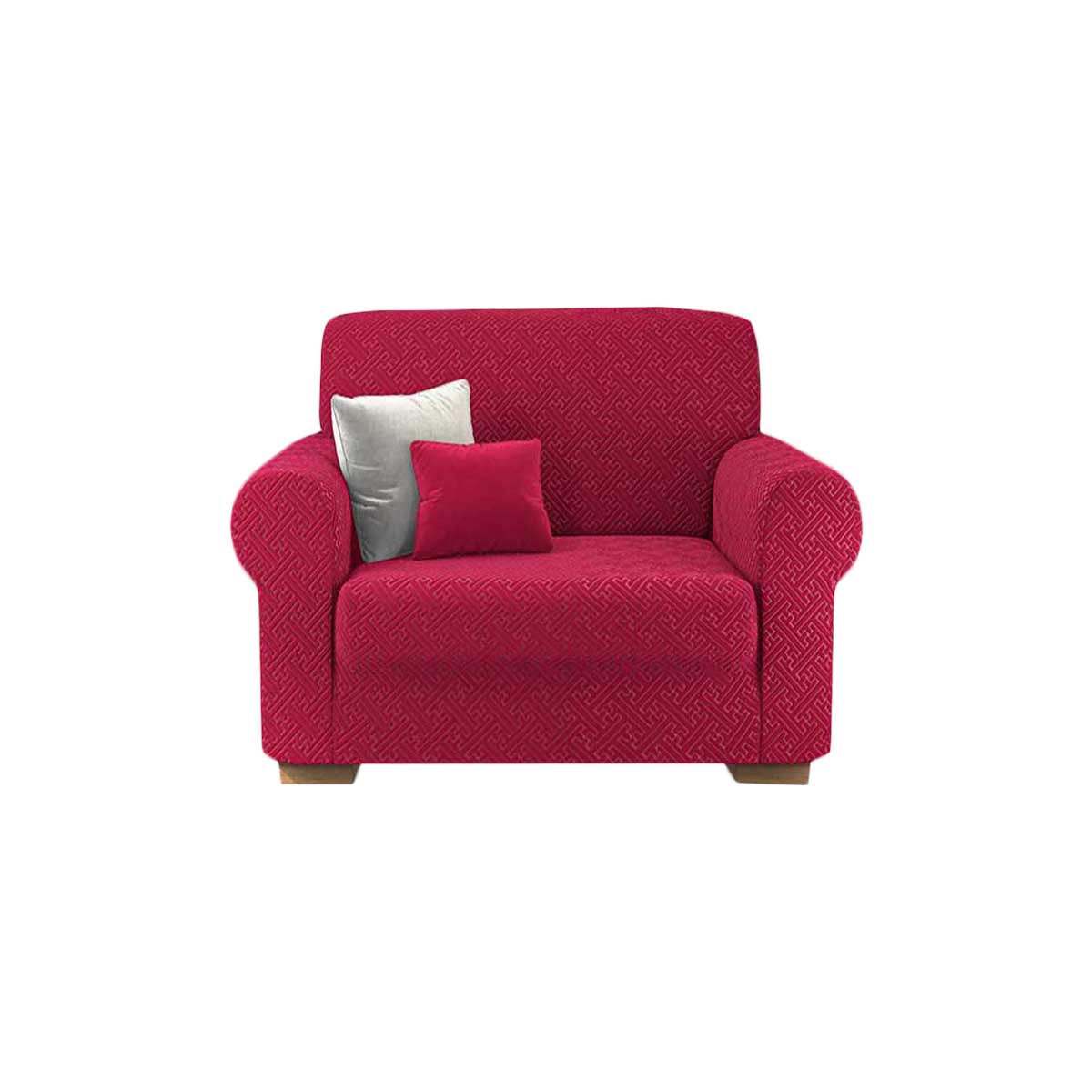 Copridivano elasticizzato Bonton bordeaux