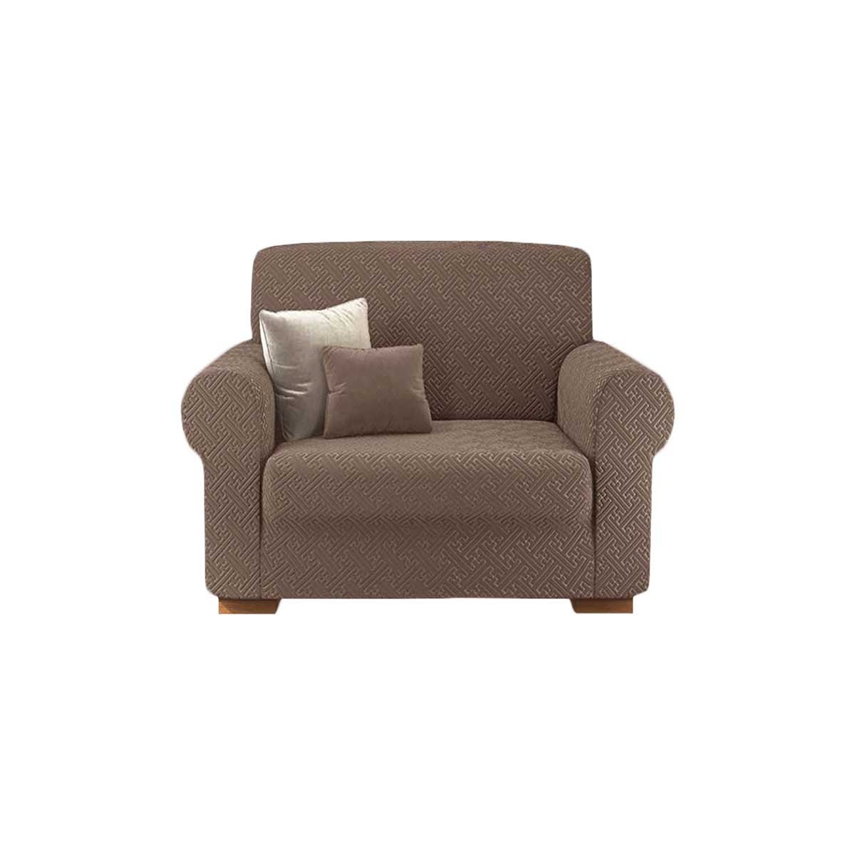 Copridivano elasticizzato Bonton marrone