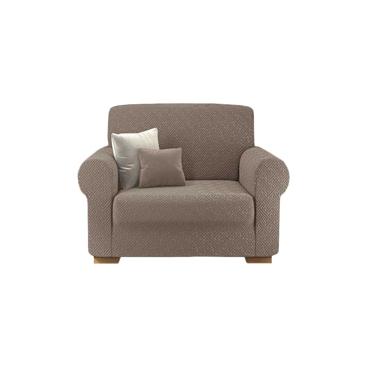 Copridivano elasticizzato Bonton tortora