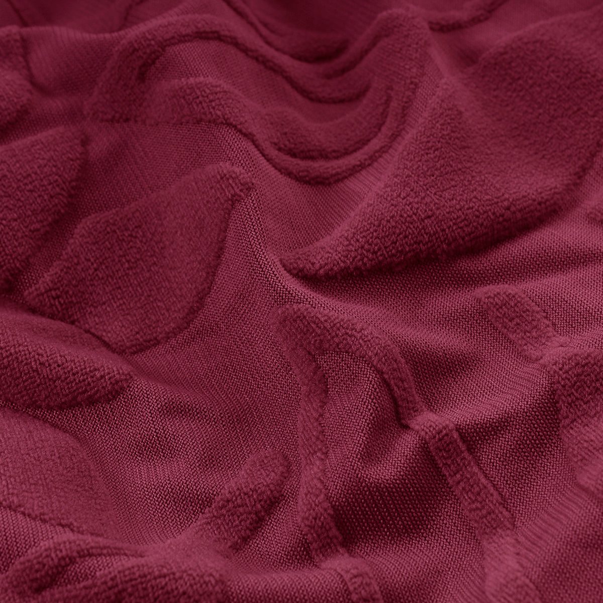 Copridivano elasticizzato floreale Boutique bordeaux