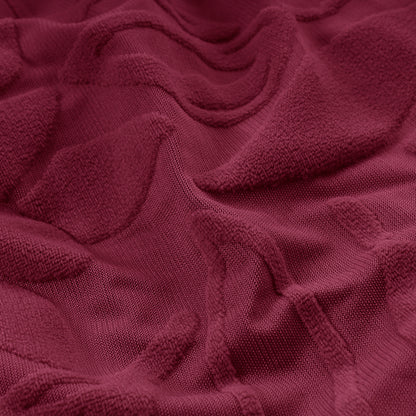 Copridivano elasticizzato floreale Boutique bordeaux