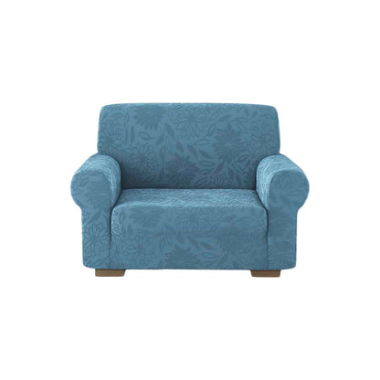 Copridivano elasticizzato floreale Boutique azzurro
