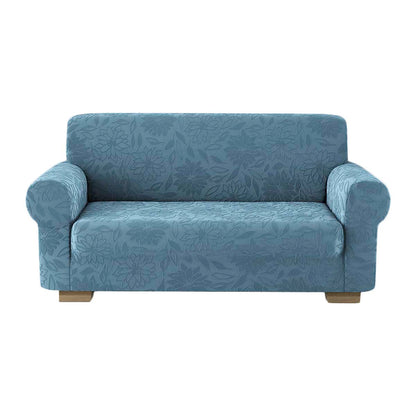 Copridivano elasticizzato floreale Boutique azzurro
