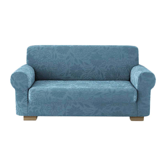 Copridivano elasticizzato floreale Boutique azzurro