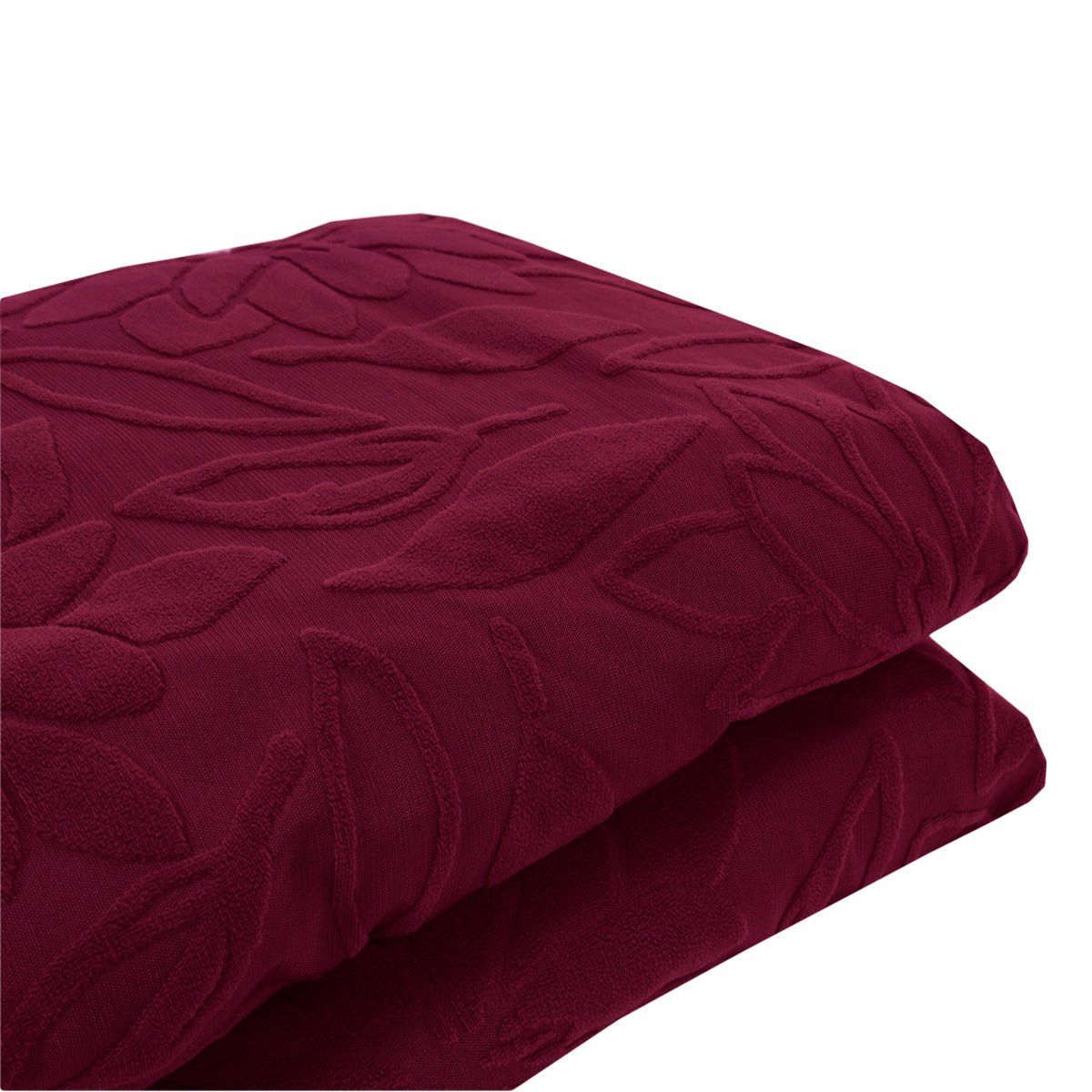 Copridivano elasticizzato floreale Boutique bordeaux