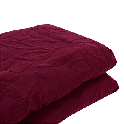 Copridivano elasticizzato floreale Boutique bordeaux