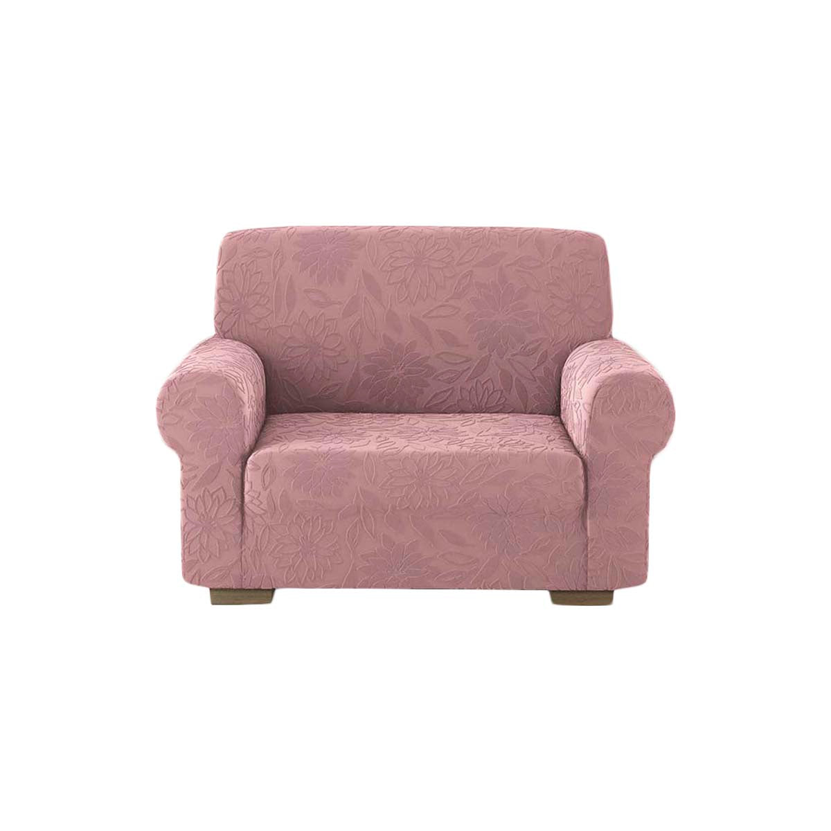 Copridivano elasticizzato floreale Boutique cipria