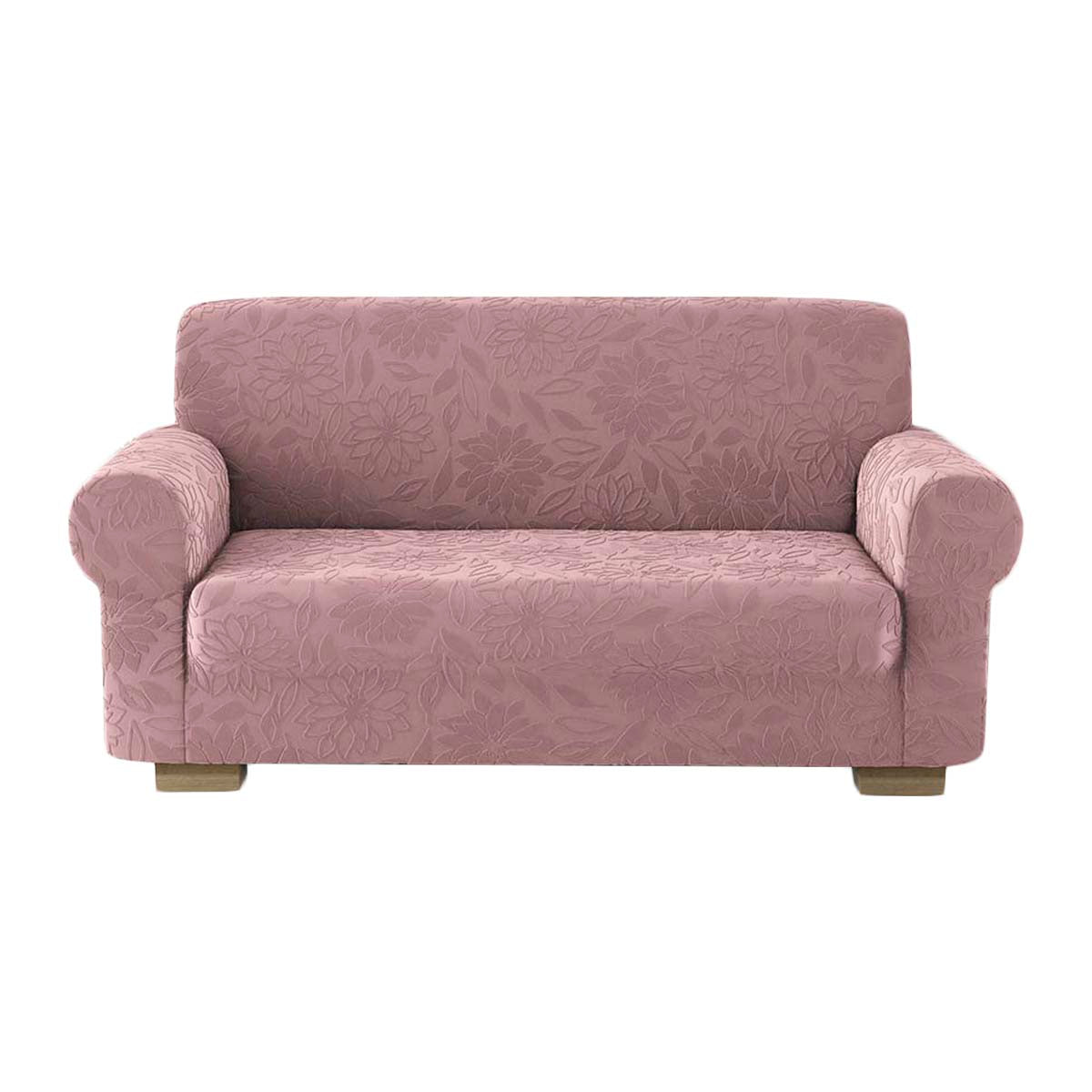 Copridivano elasticizzato floreale Boutique cipria