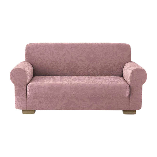 Copridivano elasticizzato floreale Boutique cipria