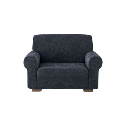 Copridivano elasticizzato floreale Boutique grigio