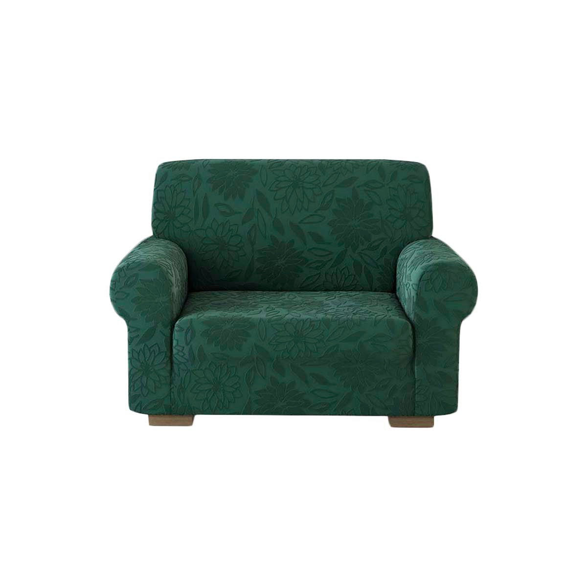 Copridivano elasticizzato floreale Boutique verde