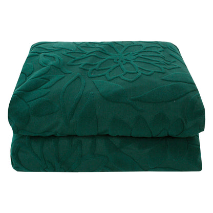 Copridivano elasticizzato floreale Boutique verde