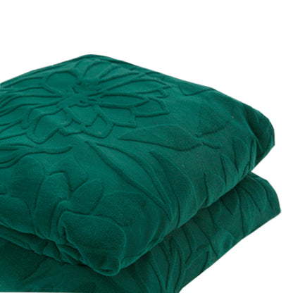 Copridivano elasticizzato floreale Boutique verde