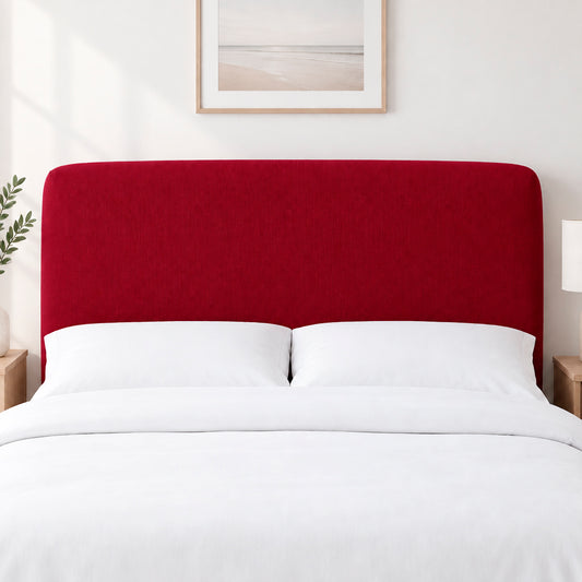 Copritestata elasticizzata tinta unita bordeaux