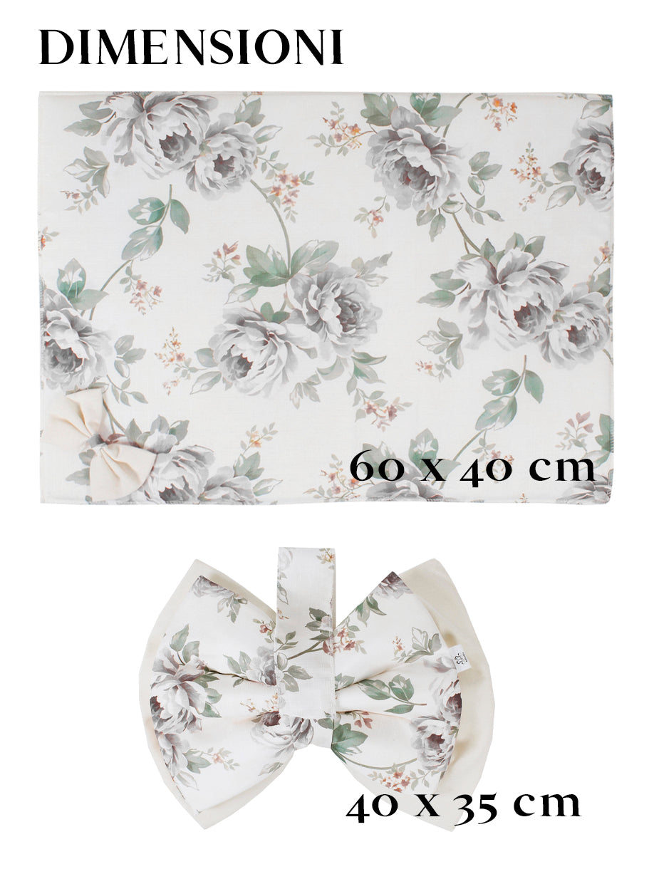 Set coprifuochi e copriforno - Fiocco cipria