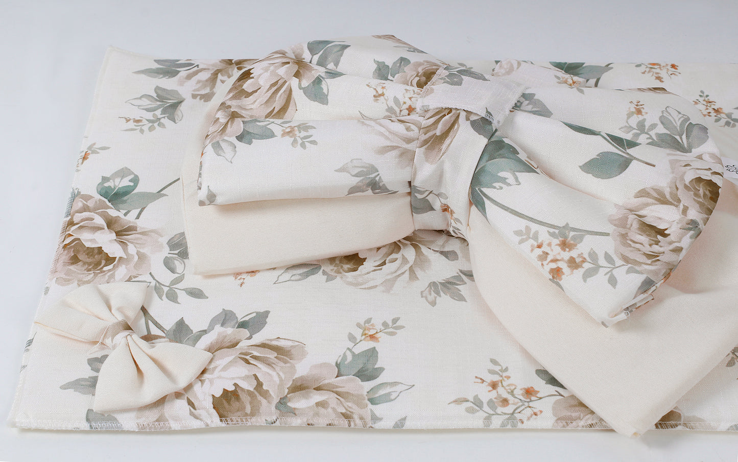 Set coprifuochi e copriforno - Fiocco beige