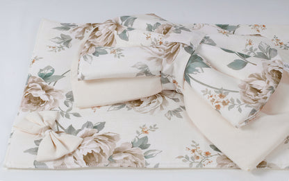Set coprifuochi e copriforno - Fiocco beige