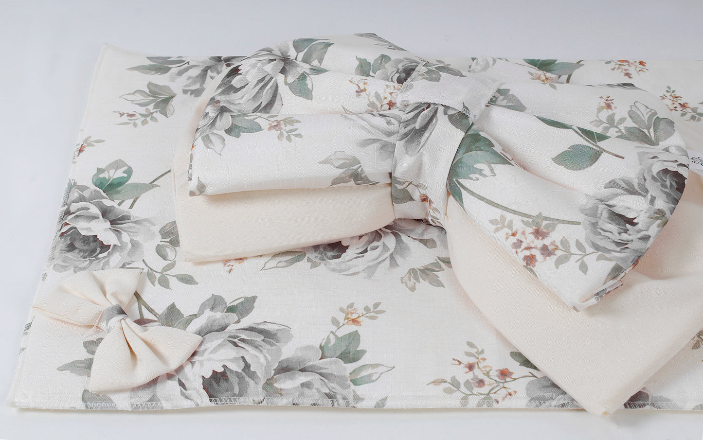 Set coprifuochi e copriforno - Fiocco grigio