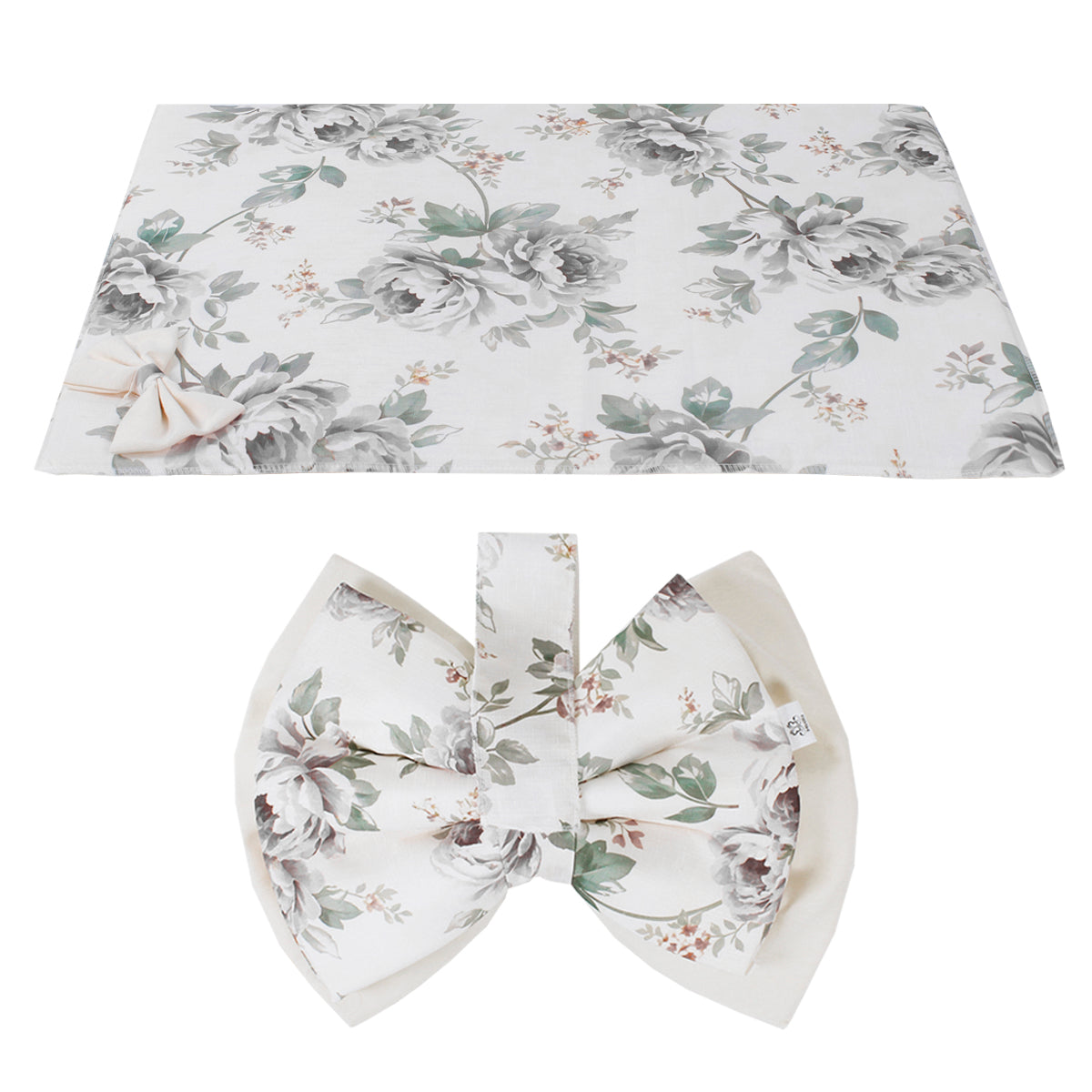 Set coprifuochi e copriforno - Fiocco grigio