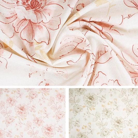 Tessuto cotone floreale Cornelia