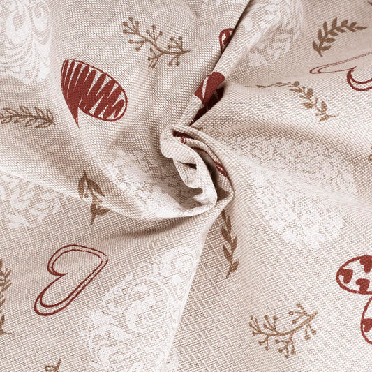 Tessuto fantasia cuori Cupido