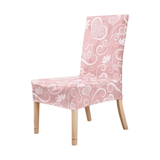Coprisedie 6 pezzi elasticizzato fantasia cuori rosa