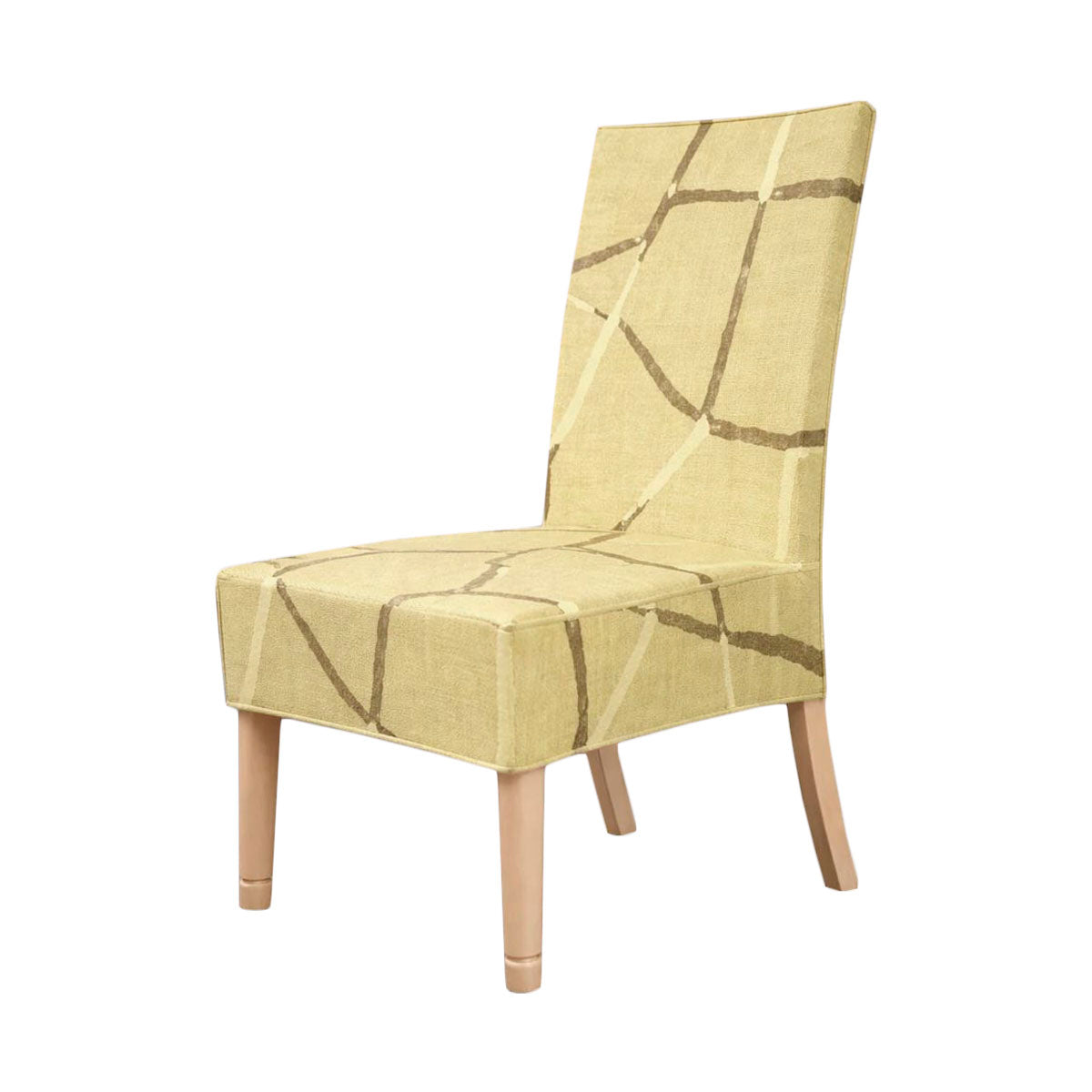 Coprisedie 6 pezzi elasticizzato fantasia marmo beige