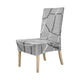 Coprisedie 6 pezzi elasticizzato fantasia marmo grigio