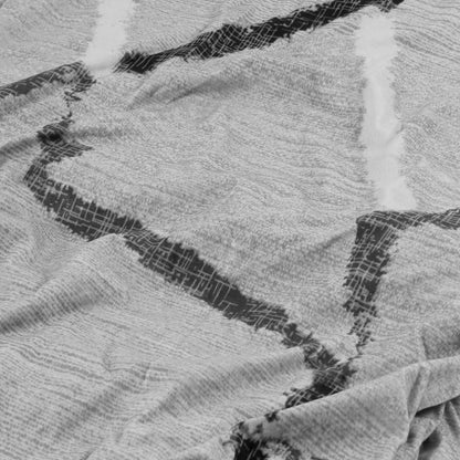 Coprisedie 6 pezzi elasticizzato fantasia marmo grigio