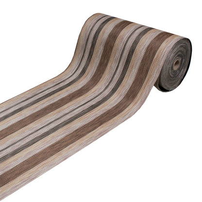 Tappeto antiscivolo fantasia righe beige