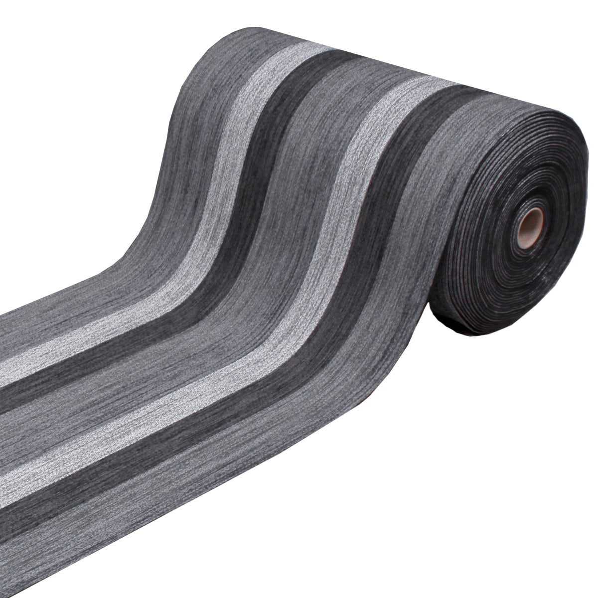 Tappeto antiscivolo fantasia righe grigio