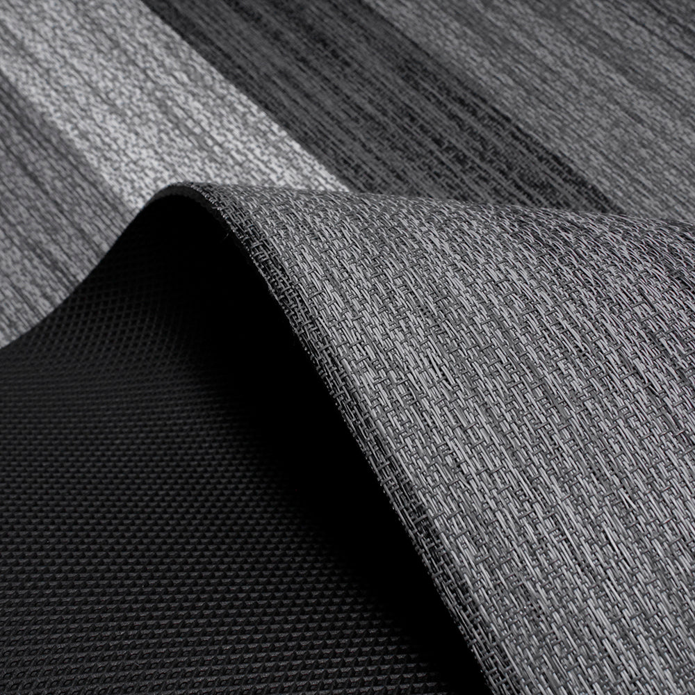 Tappeto antiscivolo fantasia righe grigio