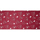 Tappeto antiscivolo fantasia cuori bordeaux