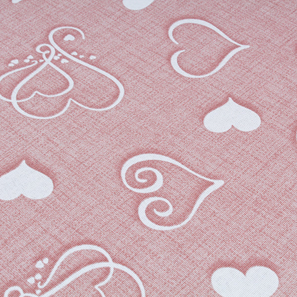 Tappeto antiscivolo fantasia cuori rosa
