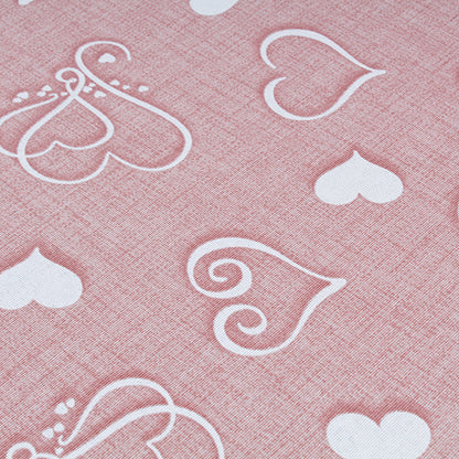 Tappeto antiscivolo fantasia cuori rosa