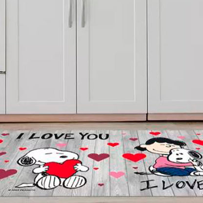 Tappeto antiscivolo fantasia Snoopy love