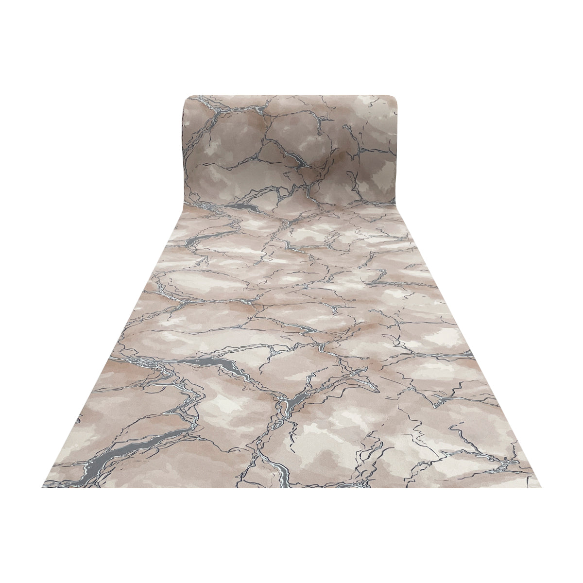 Tappeto antiscivolo fantasia marmo beige