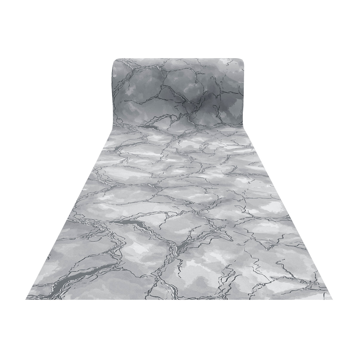 Tappeto antiscivolo fantasia marmo grigio