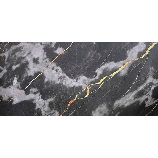 Tappeto antiscivolo fantasia marmo nero